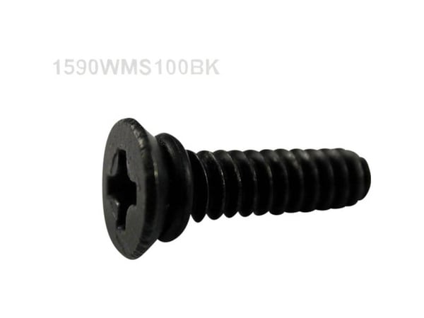 Hammond Electronics 1590WMS100BK reserveskrue i rustfritt stål sort 100 stk