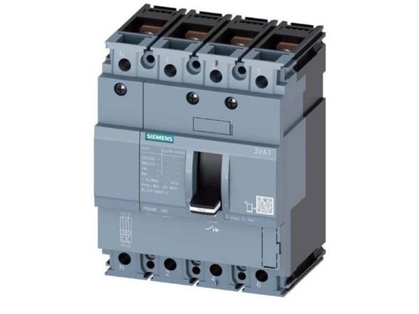Siemens 3VA1110-3GD42-0AA0 Kretsbrytare 1 del Inställningsområde (ström): 100 - 100 A Kopplingsspänning (max.): 690 V/AC (B x H x D) 101,6 x 130 x ...