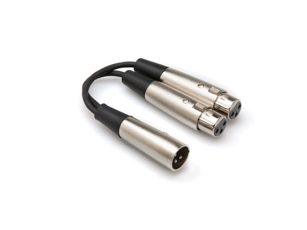Hosa Technology YXF-119, XLR (3-pin), Hankjønn, 2 x XLR (3-pin), Hunkjønn, Sort
