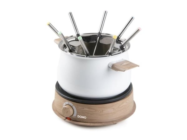 Domo DO736F, 8 person(er), 2 l, Hvit, Tre, Rund, Rustfritt stål, Rotasjon