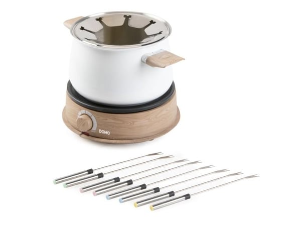 Domo DO736F, 8 person(er), 2 l, Hvit, Tre, Rund, Rustfritt stål, Rotasjon