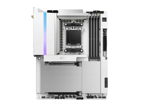 NZXT N9 X870E - Hovedkort - ATX - Socket AM5 - AMD X870E Chipset - USB 3.2 Gen 2, USB 3.2 Gen 1, USB4 - 5 Gigabit Ethernet, Wi-Fi 7, Bluetooth - in...