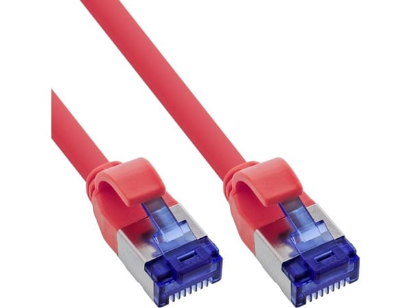 InLine patchkabel Slim Cat.6A S/FTP TPE (LSZH) fleksibel PoE 0,3 m