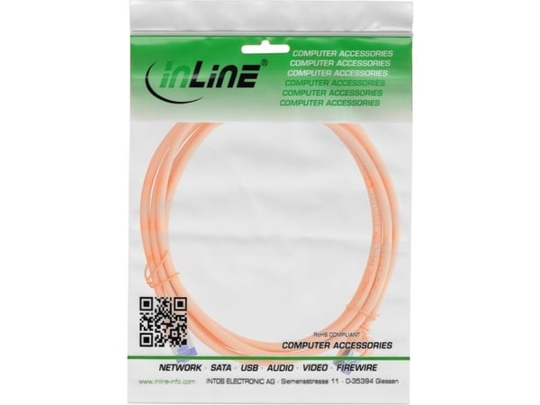 InLine® patchkabel Slim, Cat.6A, S/FTP, TPE (LSZH) flexibel, PoE, orange, 15 m