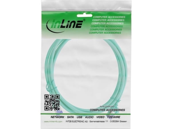InLine Patchcord Slim Cat.6A S/FTP TPE (LSZH) fleksibel PoE grønn 20m (74920G)