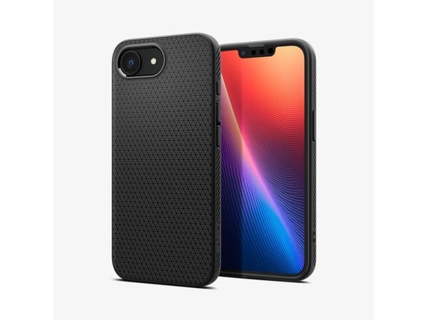 Spigen Liquid Air (MagFit), Etui, Apple, iPhone 16e, 15,5 cm (6.1"), Svart