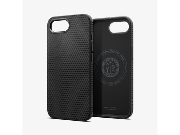 Spigen Liquid Air (MagFit), Etui, Apple, iPhone 16e, 15,5 cm (6.1"), Svart