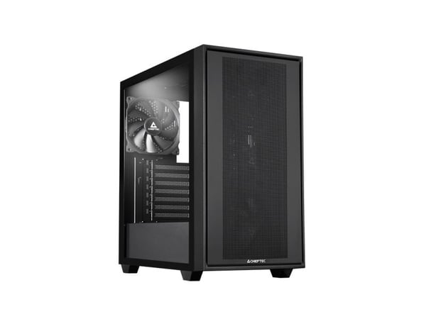 Chieftec Gamer Series Night Hunter - Tower gaming - utvidet ATX (E-ATX) - sidepanel med vindu (herdet glass) - ingen strømforsyning (ATX) - svart -...