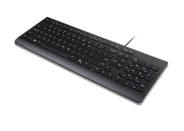 Lenovo Essential - Tastatur - USB - QWERTY - Dansk - svart - brun boks