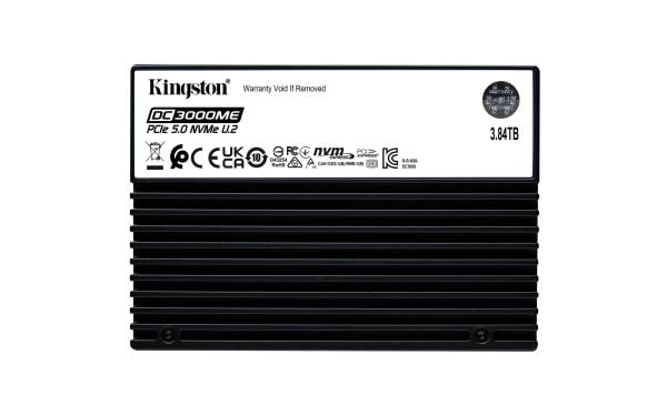 Kingston DC3000ME - SSD - Enterprise - kryptert - 3.84 TB - intern - 2.5" - U.2 PCIe 5.0 x4 (NVMe) - 256-bit AES - TCG Opal Encryption 2.0