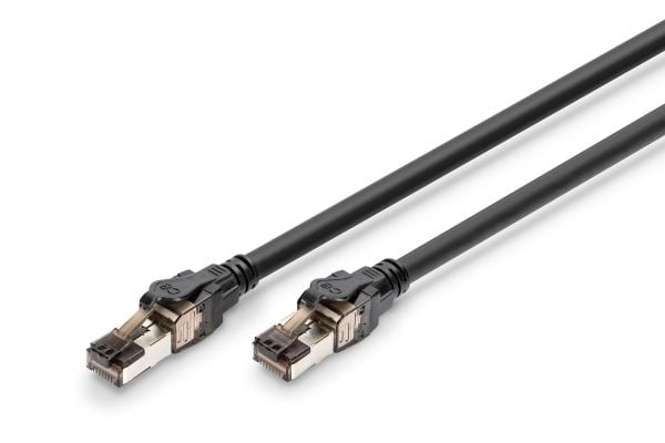 Digitus DK-1843-005, 0,5 m, Cat8.1, S/FTP (S-STP), RJ-45, RJ-45, Svart