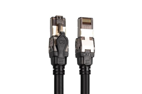 Digitus DK-1843-050, 5 m, Cat8.1, S/FTP (S-STP), RJ-45, RJ-45, Svart