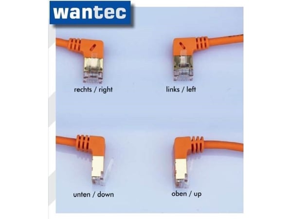 Wantec 7568, 3 m, Cat7, S/FTP (S-STP), RJ-45, RJ-45, Oransje