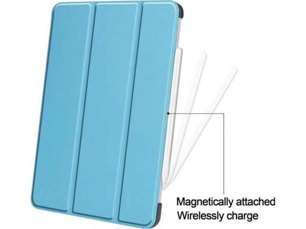 iLike Galaxy Tab S9 FE Tri-Fold økolær stativdeksel sky blue
