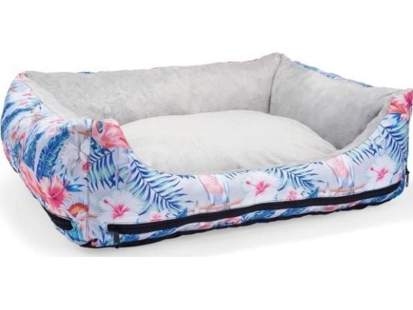 Hundekurv Bimbay BIMBAY sofa prikker flamingo blå 1 65x50 Hundekurv Bimbay BIMBAY sofa prikker flamingo blå 1 65x50