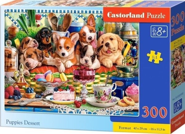 CASTOR puslespill 300 deler Puppies Dessert