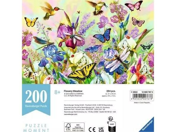 Ravensburger 12000767, 200 stk, Dyr og planter, 8 År