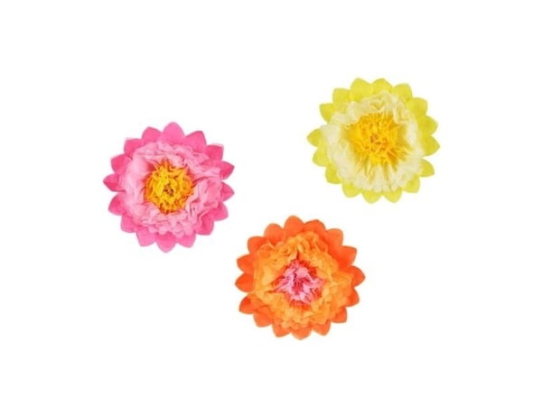 Pappersblommor, 3 st