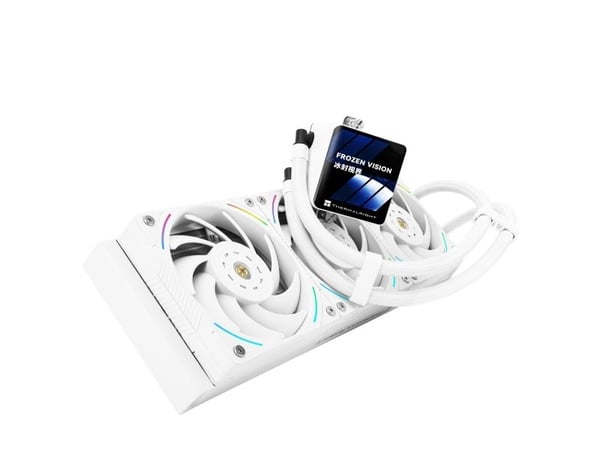 Thermalright Frozen Vision 360, Alt-i-ett væskekjøler, 12 cm, 2150 RPM, Hvit