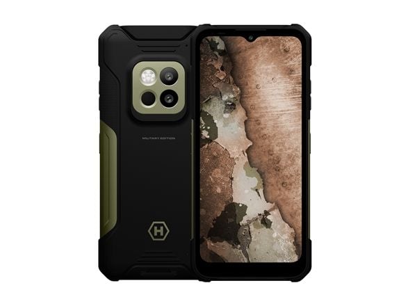 Smartphone myPhone Construction 2 Thermal 5G 8/256GB svart/grön (CONSTRUCTION 2 5G THERMAL Military Edition)