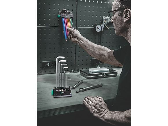 Wera 950/9 Hex-Plus Multicolour 3 kuusiokoloavainsarjaa