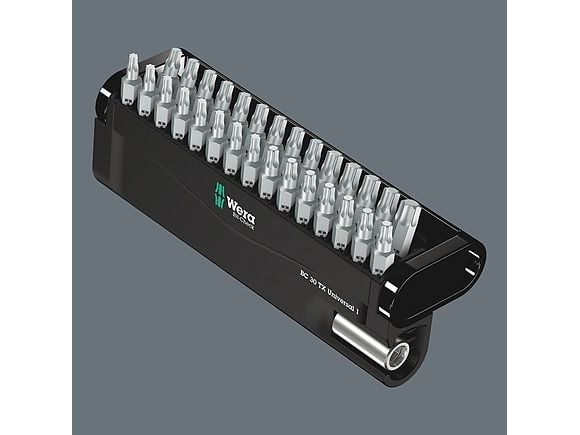 Wera 05057900001, 30 stykker, Torx Plus, 1/4", TX10, TX15, TX20, TX25, TX30, TX40, 266 g, Boks