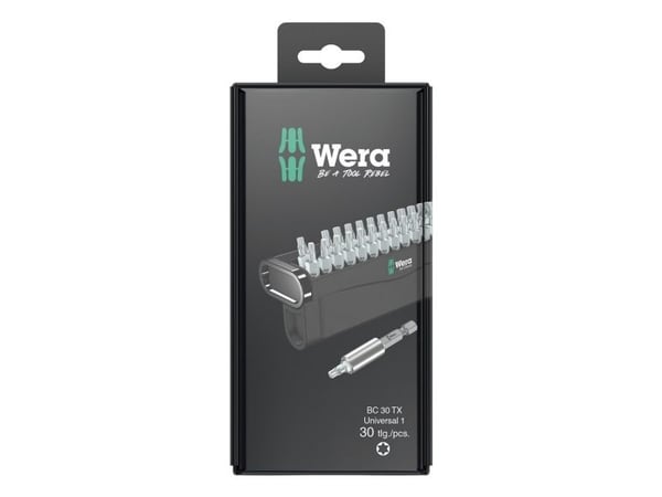 Wera 05057900001, 30 stykker, Torx Plus, 1/4", TX10, TX15, TX20, TX25, TX30, TX40, 266 g, Boks