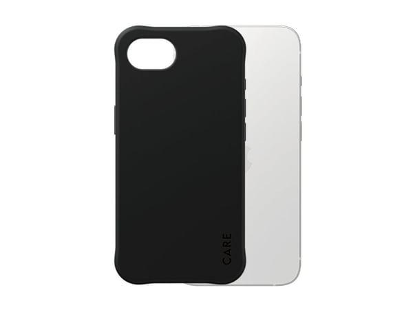 CARE by PanzerGlass - Baksidedeksel for mobiltelefon - MagSafe-samsvar - 100 % resirkulert termoplastisk polyuretan (TPU) - samba svart - for Apple...