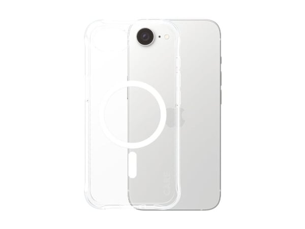 CARE by PanzerGlass - Baksidedeksel for mobiltelefon - MagSafe-samsvar - termoplast-polyuretan (TPU) - hvit, gjennomsiktig - for Apple iPhone 16e
