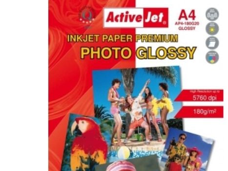 Activejet tyhjä paperi AP4-180G20 (A4; 20 kpl)