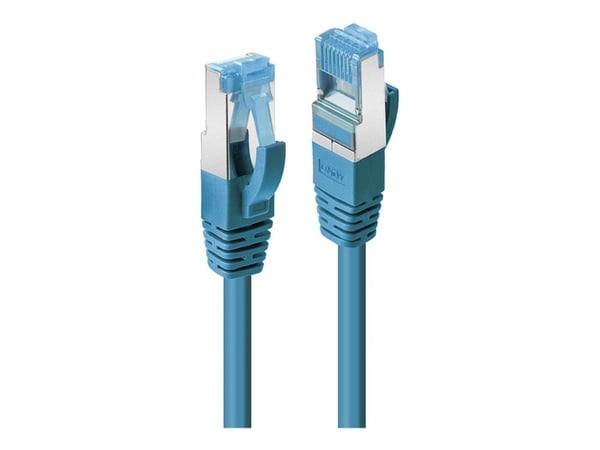 Lindy - Koblingskabel - RJ-45 (hann) til RJ-45 (hann) - 5 m - SFTP, PiMF - CAT 6a - halogenfri, formstøpt, uten hindringer - blå