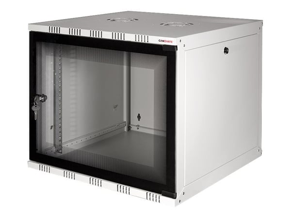 LogiLink W12A40G, Seinään asennettava laitekehikko, 12U, 50 kg, Valkoinen