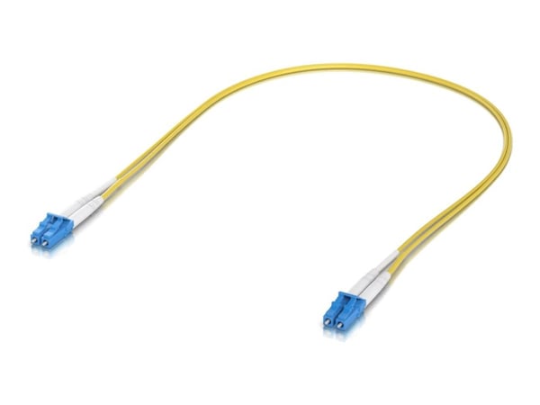 Ubiquiti UniFi - Koblingskabel - LC/UPC (hann) til LC/UPC (hann) - 5 m - 2 mm - fiberoptisk - dupleks - OS2 - halogenfri - gul