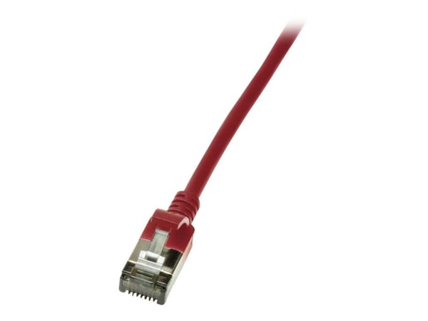 LogiLink SlimLine - Koblingskabel - RJ-45 (hann) til RJ-45 (hann) - 3 m - SSTP, PiMF - CAT 6a - med støvel, halogenfri, formstøpt, uten hindringer ...