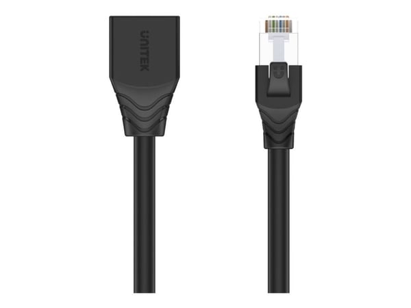 Unitek C1896BK-2M - Nettverksforlengelseskabel - RJ-45 (hann) til RJ-45 (hunn) - STP - CAT 6