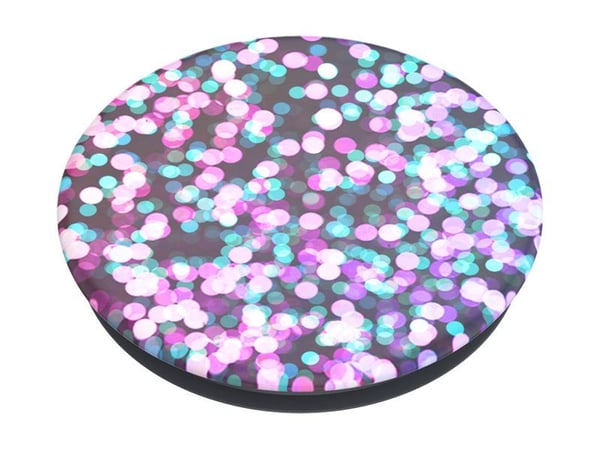 PopSockets PopGrip Basic - Fingergrep/stativ for mobiltelefon - universell - Unicorn Bokeh