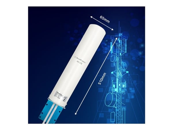 Qoltec - Antenni - mobiili - 12 dBi - ympärisäteilevä - ulkotiloissa