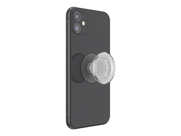 PopSockets PopGrip - Fingergrep/stativ for mobiltelefon - gjennomsiktig