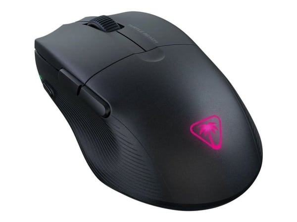 Turtle Beach Pure Air - Mus - ergonomisk - optisk - trådløs, kablet - Bluetooth, 2.4 GHz, USB-C - USB trådløs mottaker - svart