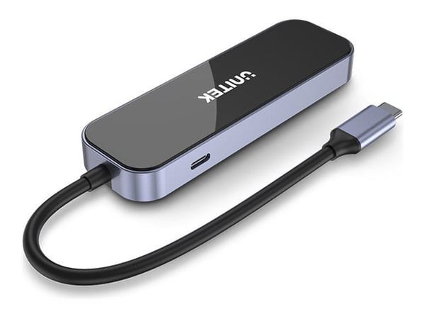 Unitek uHUB H6 D1084A - Dokkingstasjon - USB-C - HDMI - GigE