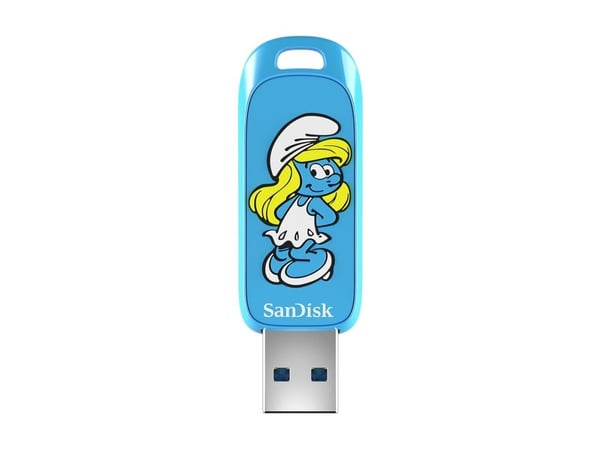 SanDisk Smurfs - Smurfette Edition USB-flashstasjon - 256 GB - USB 3.2 Gen 1