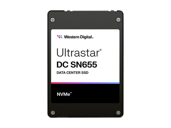 WD Ultrastar DC SN655 WUS5EA138ESP7E4 - SSD - Data Center - kryptert - 3.84 TB - intern - 2.5" - U.3 PCIe 4.0 (NVMe) - TCG Ruby Encryption