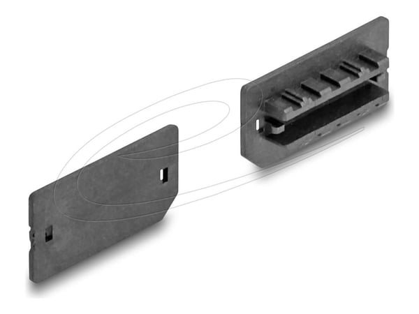 Delock - Støvdeksel - for USB Type-E Key A or Key B female - svart (en pakke 10)