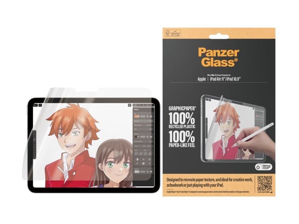 PanzerGlass - Skjermbeskyttelse for nettbrett - ultrabred passform - film - for Apple 10.9-inch iPad (10. generasjon)
