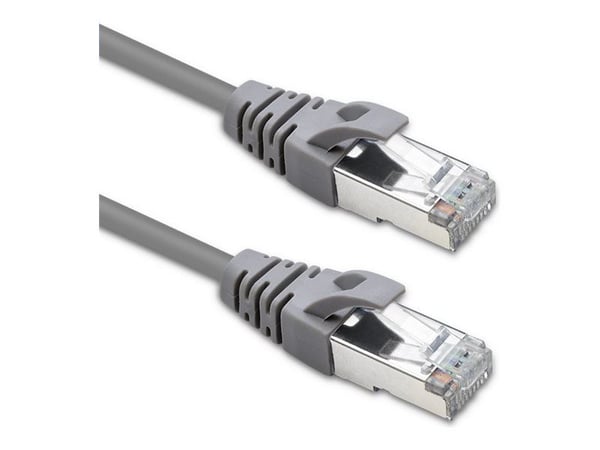 Qoltec - Koblingskabel - RJ-45 (hann) til RJ-45 (hann) - FTP - CAT 5e - uten hindringer - grå