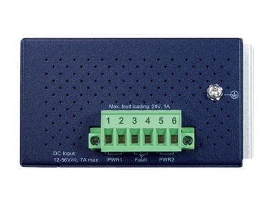 PLANET IGS-614HPT - Switch - ikke-styrt - 4 x 10/100/1000 (PoE+) + 1 x 10/100/1000 + 1 x 1000Base-X SFP - DIN-skinnemonterbar, veggmonterbar - PoE+...