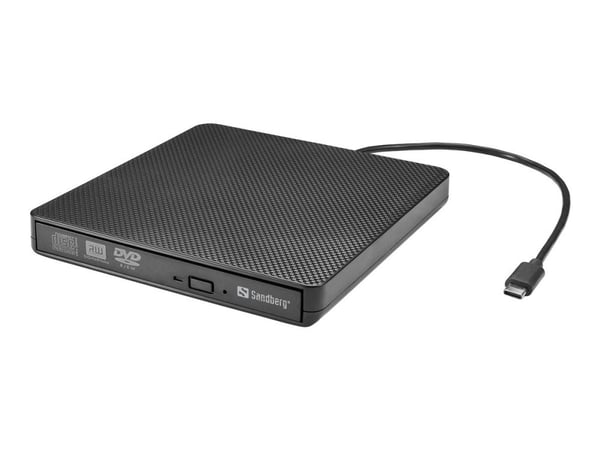 Sandberg - Platestasjon - DVD±RW (±R DL) / DVD-RAM - USB-C - ekstern