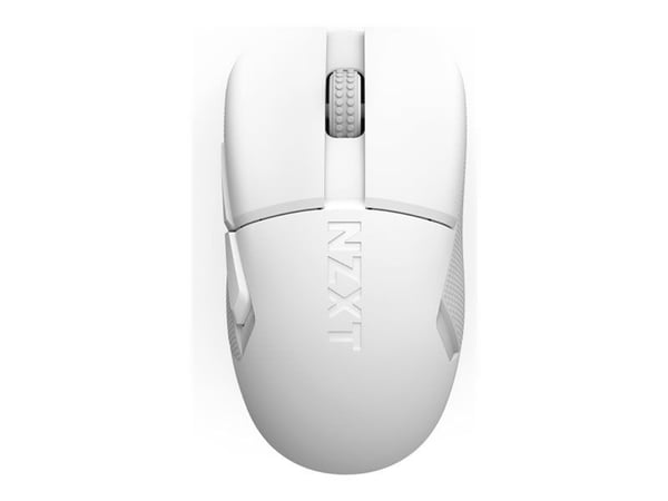 NZXT Lift Elite - Mus - ultralett - høyrehendt - optisk - 6 knapper - kablet, trådløs - USB, 2.4 GHz - matt hvit