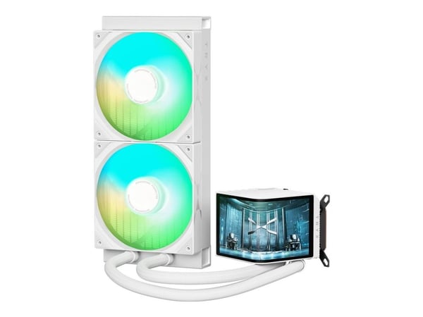 TRYX PANORAMA - CPU-nestejäähdytysjärjestelmä - L-muotoisella AMOLED-näytöllä - Jäähdyttimen koko: 280 mm - (LGA115x Socket, LGA1200, LGA1700, LGA1... TRYX PANORAMA - CPU-nestejäähdytysjärjestelmä - L-muotoisella AMOLED-näytöllä - Jäähdyttimen koko: 280 mm - (LGA115x Socket, LGA1200, LGA1700, LGA1...
