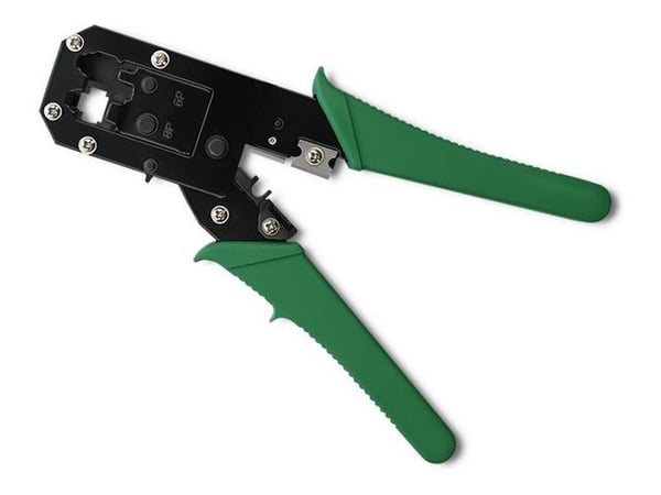 Qoltec - Krampeverktøy - wfor cutting, Ethernet cables, 8P, 6P, 4P - svart, grønn